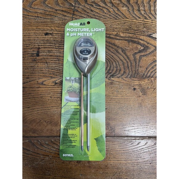 HoldAll Moisture Light & pH Meter Prevents Over/Under Watering Plant Accessories - Picture 1 of 7